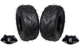 MASSFX 145/70-6 Tires for Go-Kart, Mini Bike, Lawn & Garden & TR-244A Tubes-2 Pk